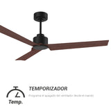 Ventilador de techo ANNE 127 negro