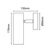 Aplique orientable Milán