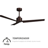 Ventilador de techo ANNE 127 marrón óxido