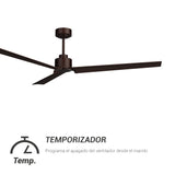 Ventilador de techo ANNE XL 160 marrón óxido