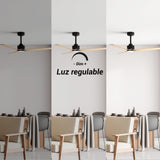 Ventilador de techo ANNE 127 con luz negro