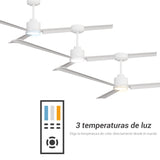 Ventilador de techo ANNE XL 160 con luz marrón óxido