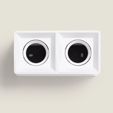 Aplique de techo doble Square White