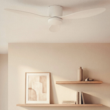 Ventilador de techo con luz Frau White