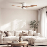 Ventilador de techo con luz Gaute White