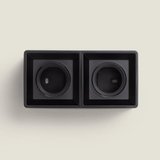 Aplique de techo doble Square Black