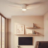 Ventilador de techo con luz Frau White