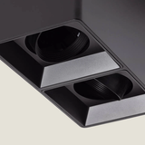 Aplique de techo doble Square Black