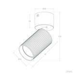 Aplique de techo School White