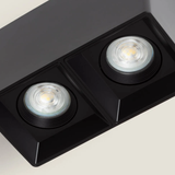 Aplique de techo doble Square Black