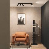 Aplique de techo 4 focos Brais Black