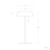 Lámpara de mesa solar Summer Black